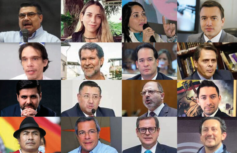 Candidatos Presidencia Ecuador 2025