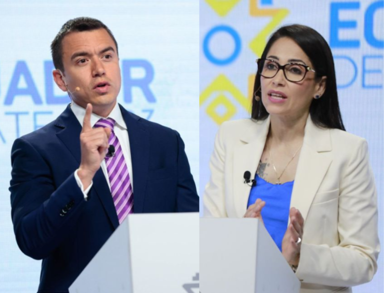 Así será el cara a cara entre Luisa González y Daniel Noboa en el debate presidencial