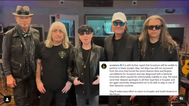Scorpions cancela su presentación en Ecuador