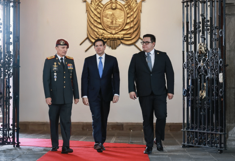REUNIÓN CON EL SECRETARIO DE ESTADO DE LOS ESTADOS UNIDOS. QUITO, 04 DE SEPTIEMBRE DEL 2025.