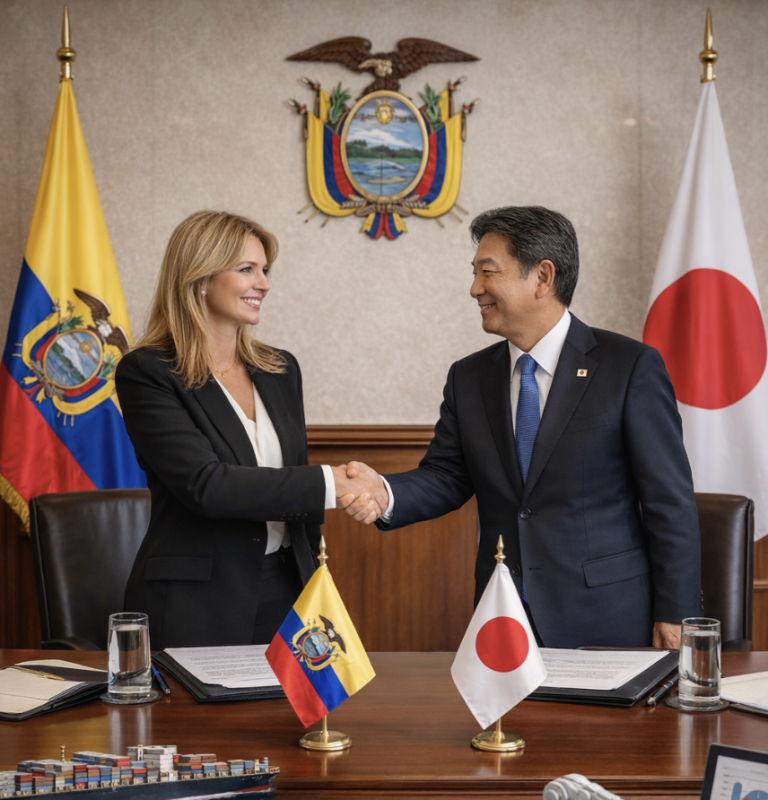 Ecuador y Japón intensifican su alianza estratégica con foco en comercio e inversiones