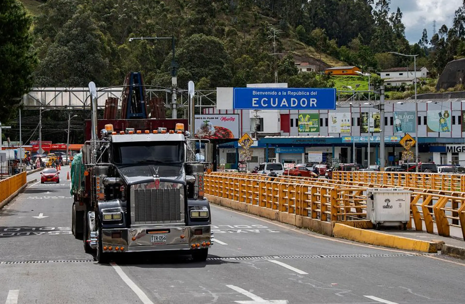 paso fronterizo entre Ecuador y Colombia