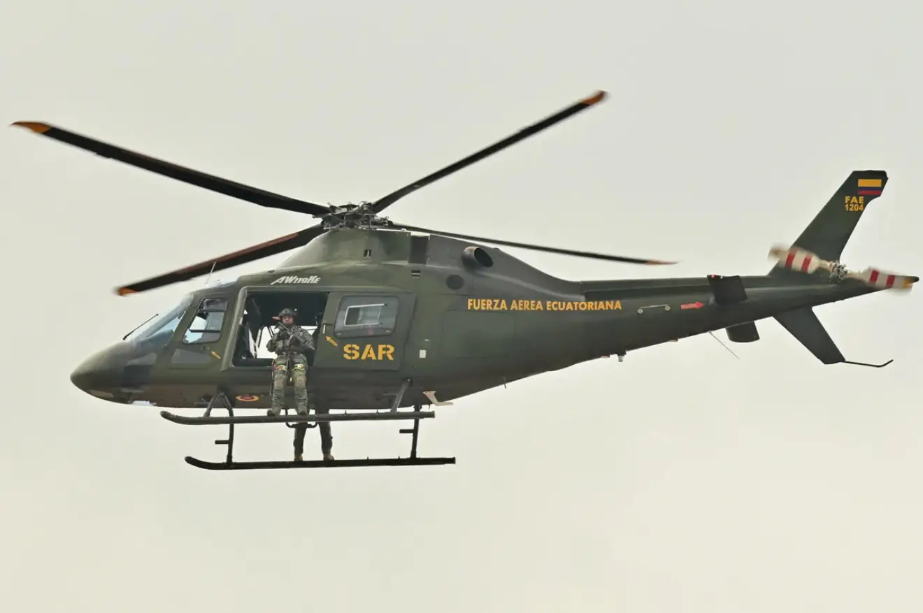 Imagen tomada de CBS news, en medio del operativo contra el narcotráfico en Ecuador