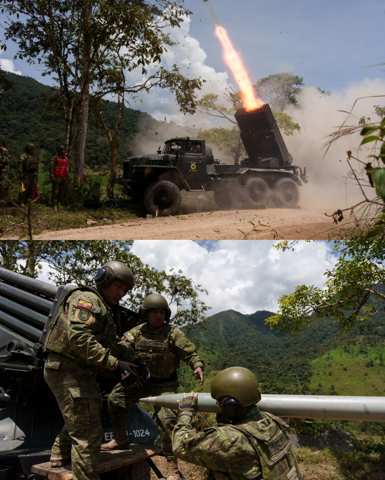 Operación “Podocarpus” golpea a la minería ilegal: 129 campamentos destruidos
