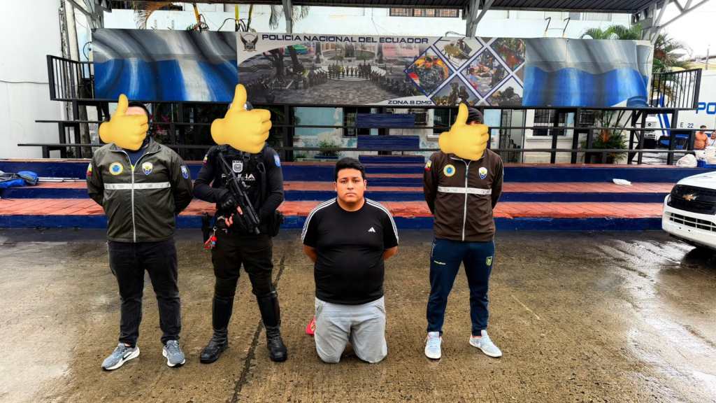 La Policía Nacional detuvo a Sebastián Andrés Aroni Olives durante una intervención reciente.