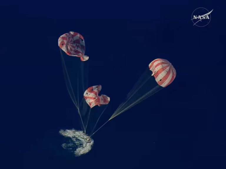 artemis ii regresó a la tierra