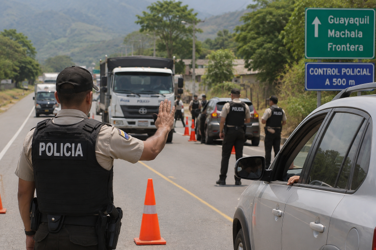 policia control carreteras de ecuador