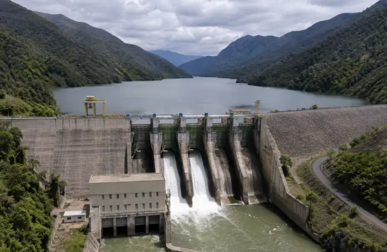 Imagen referencial de una central hidroeléctrica. El Ministerio de Ambiente y Energía aprobó la actualización ambiental del proyecto Hidrosofía, que incrementará su capacidad de generación de 61,5 MW a 90 MW sin ampliar su área de intervención.