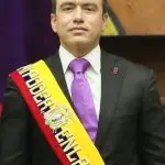 Daniel Noboa, presidente de Ecuador, durante su posesión del 24 de mayo de 2025; fotografía de archivo