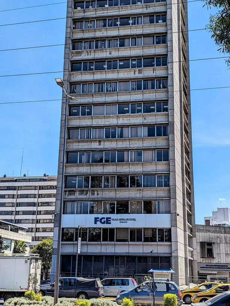 Edificio de la Fiscalía General del Estado en Quito, Ecuador; fotografía de archivo de 2024