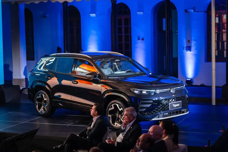 Volkswagen Tiguan exhibido durante su presentación en Ecuador