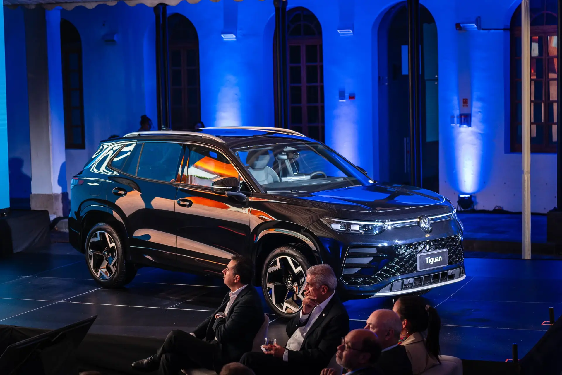 Volkswagen Tiguan exhibido durante su presentación en Ecuador